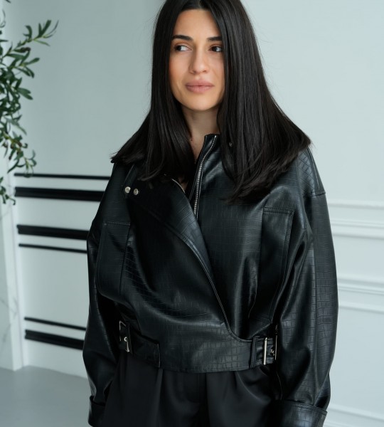 Косуха Essence Black Croc | Showroom By Nona