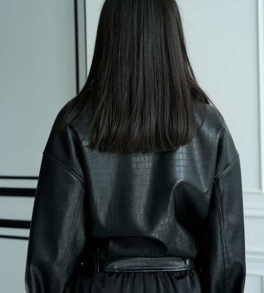 Косуха Essence Black Croc | Showroom By Nona — зображення 4