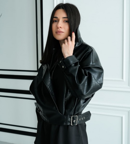 Косуха Essence Black Croc | Showroom By Nona — зображення 6