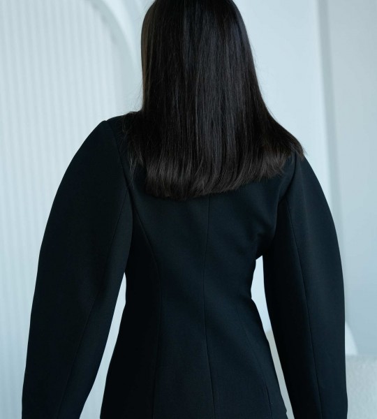 Жакет Luxe Contour Чорний | Showroom By Nona — зображення 4