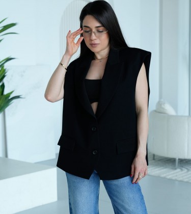 Жилетка Sculpt Vest Чорна