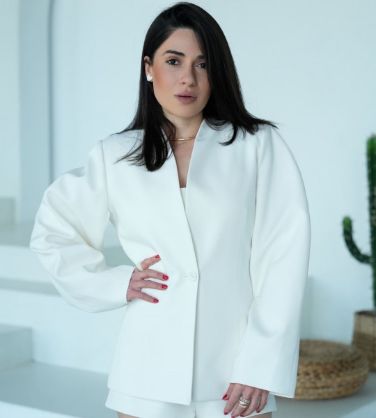 Шорти Luxe Contour Молочні | Showroom By Nona — зображення 2
