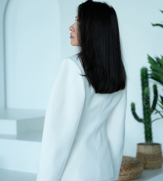Шорти Luxe Contour Молочні | Showroom By Nona — зображення 3