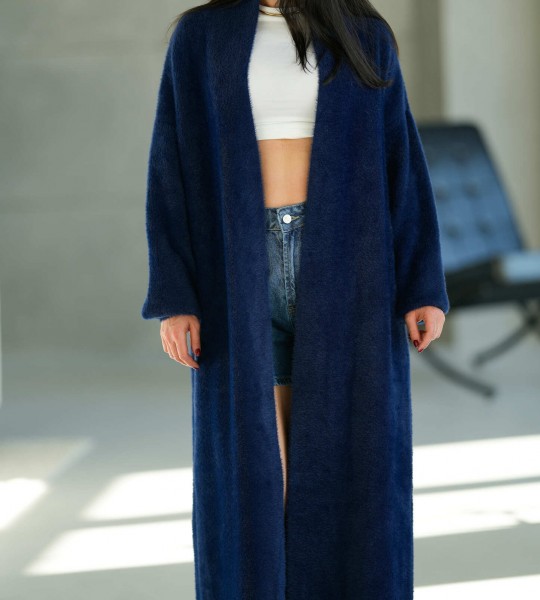 Кардиган Angora Cloud Синій | Showroom By Nona — зображення 3