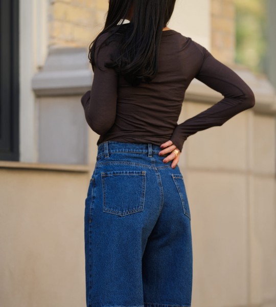 Бермуди Denim Сині | Showroom By Nona — зображення 3 Бермуди Denim Сині | Showroom By Nona — зображення 3