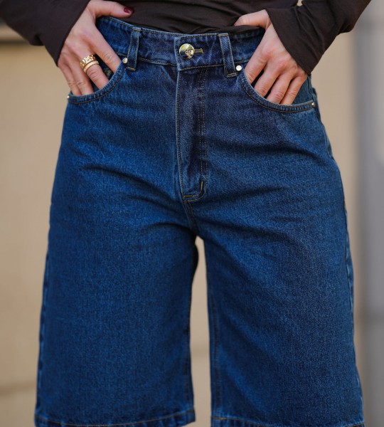 Бермуди Denim Сині | Showroom By Nona — зображення 4 Бермуди Denim Сині | Showroom By Nona — зображення 4