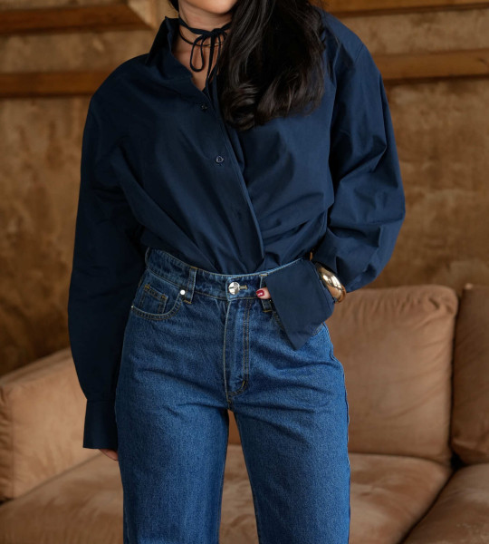 Сорочка Signature Navy | Showroom By Nona — зображення 5 Сорочка Signature Navy | Showroom By Nona — зображення 5