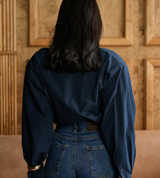 Сорочка Signature Navy | Showroom By Nona — зображення 4 Сорочка Signature Navy | Showroom By Nona — зображення 4