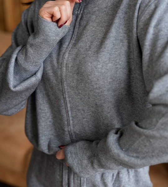 Костюм Signature Knit Сірий | Showroom By Nona — зображення 2