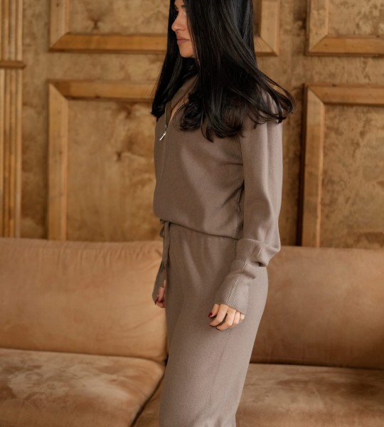 Костюм Signature Knit Какао | Showroom By Nona — зображення 4
