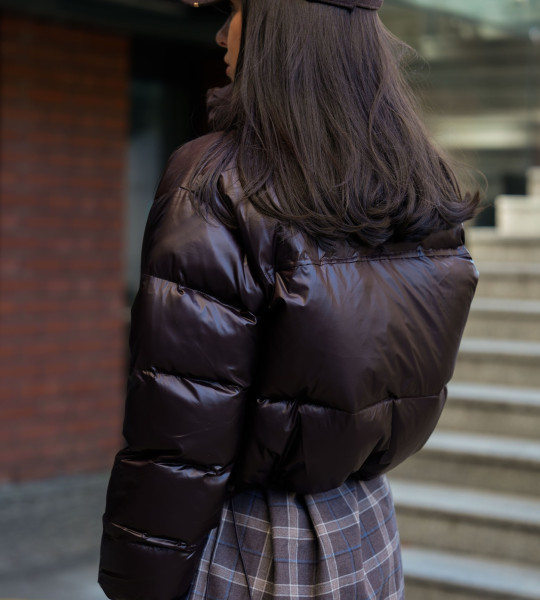 Куртка Puff Шоколад | Showroom By Nona — зображення 3