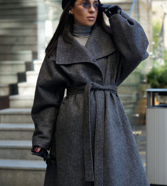 Пальто Manifest Графіт | Showroom By Nona — зображення 7