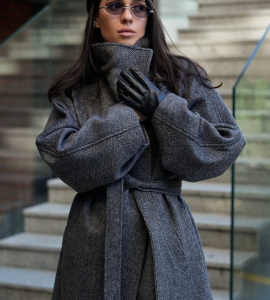 Пальто Manifest Графіт | Showroom By Nona — зображення 8