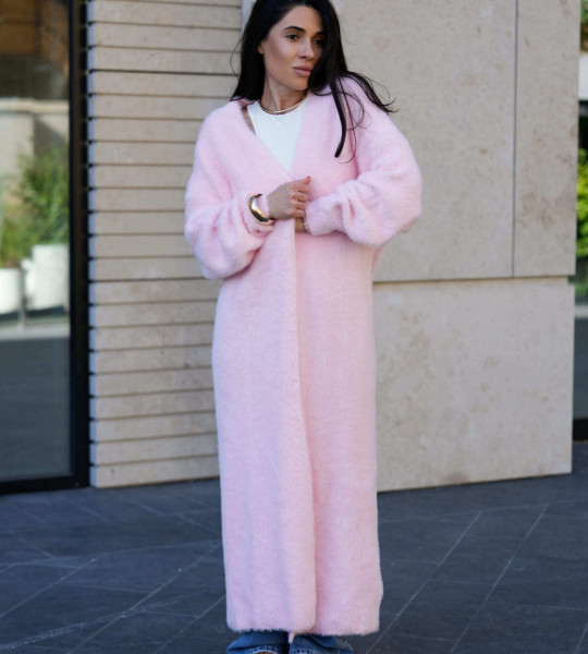 Кардиган Maxi Рожевий | Showroom By Nona — зображення 3