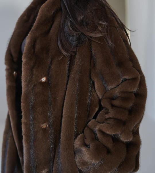 Шуба VELORA MAXI Шоколад | Showroom By Nona — зображення 6